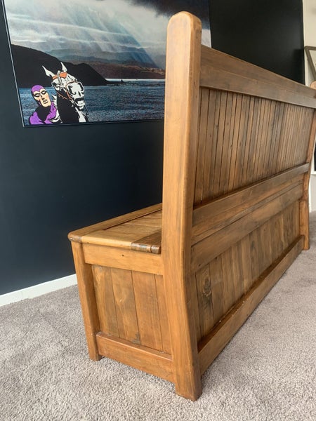 Church Pew with under seat storage Carousel 2