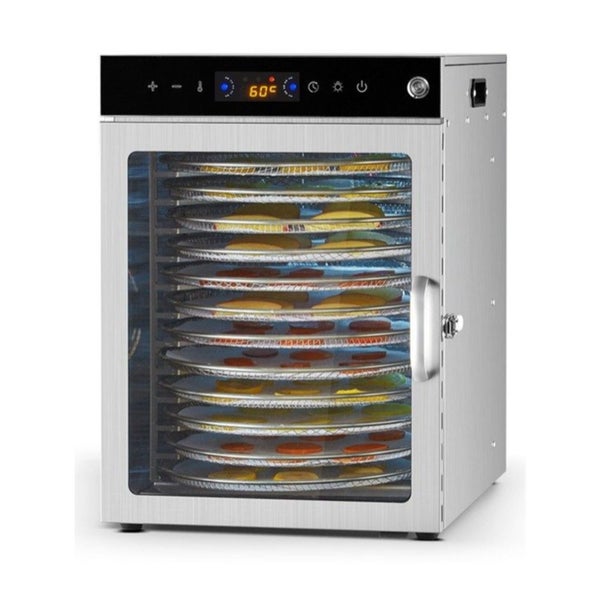12 Trays Rotary Food Dehydrator Machine Stainless Steel 800W Fruit Drying Carousel 1