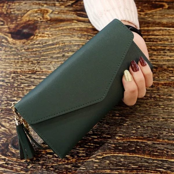 Fashion Women's Long Wallet With Tassel Coin Purse Trade Me