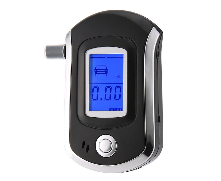 Digital Breath Alcohol Tester LCD Breathalyzer Analyzer With 5 Mouthpiece Carousel 1