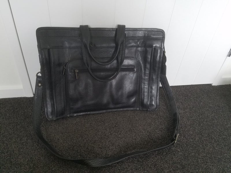 Genuine Leather Satchel Carousel 1