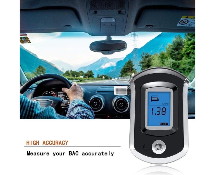 Digital LCD Breathalyzer Breath Alcohol Test Analyzer Detector Alcohol Tester Carousel 2