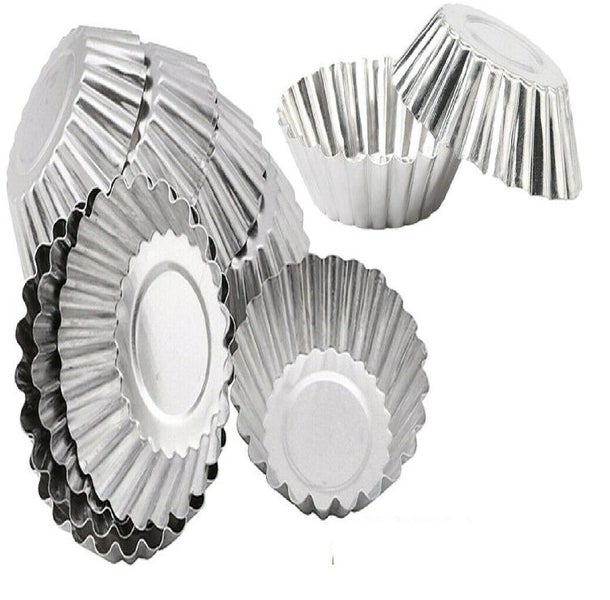 20PCS Egg Tart Mould Cake Tins Set Cups Circular Pie Mold Plate Baking Non-Stick Carousel 3