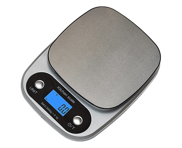 0.1g High Precision Kitchen Scale Rechargable Food Scale Digital 3KG Carousel 1