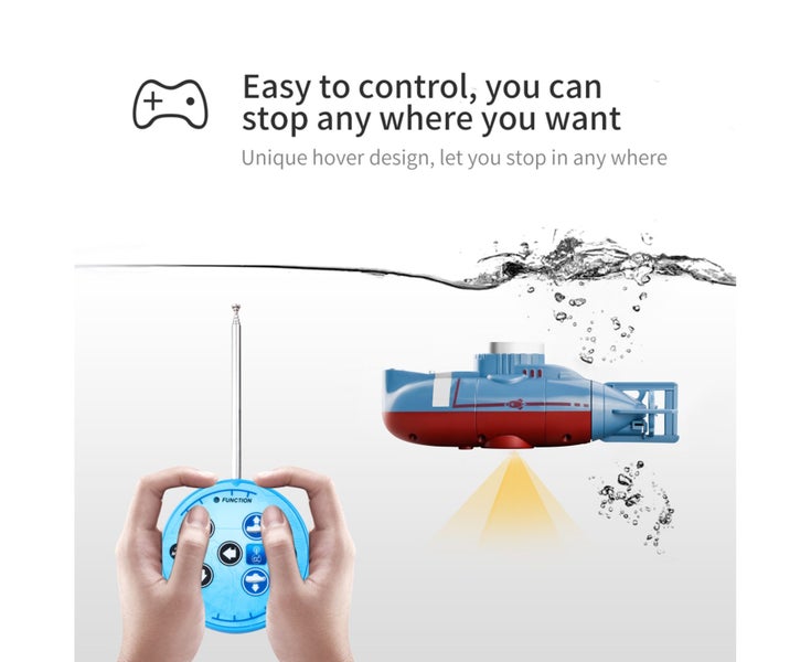 Mini RC Submarine RC Boat Remote Control Boat Waterproof RC Toy for Kids Carousel 6
