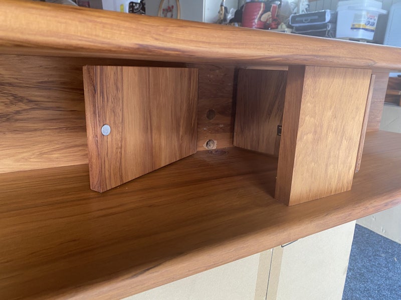 solid rimu tv shelf with compartment Carousel 2