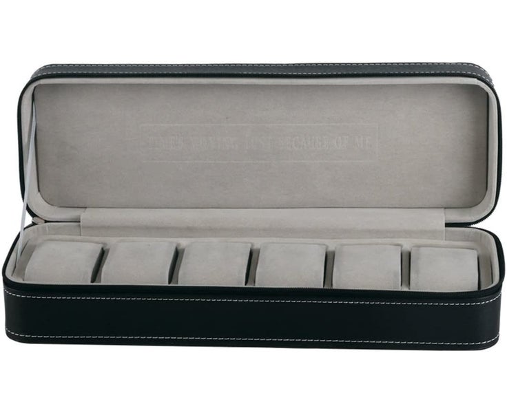 Zippered Watch Box Luxury PU Leather Jewelry Collection Gift Holder Storage Carousel 5