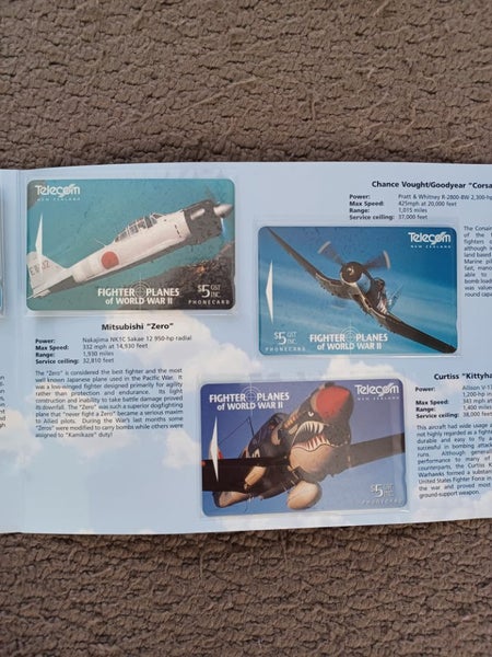 Fighter Planes of WWII Phone Cards Carousel 2
