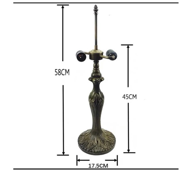 Tiffany Table Lamp (with 16" large 40cm lamp shade) Carousel 10
