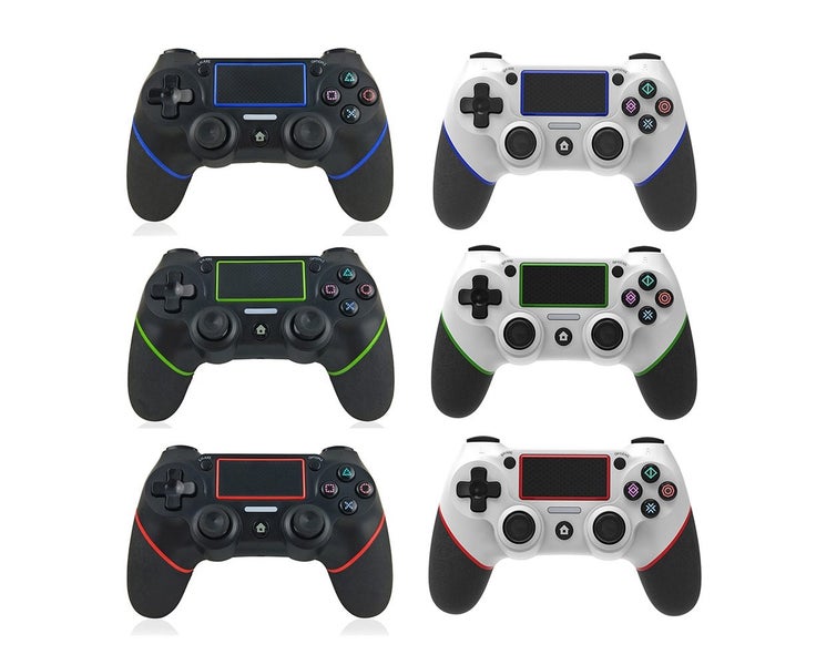 Wireless BT Game Gamepad with Touchpad Vibration 6-axis Handle Function Erg Carousel 6