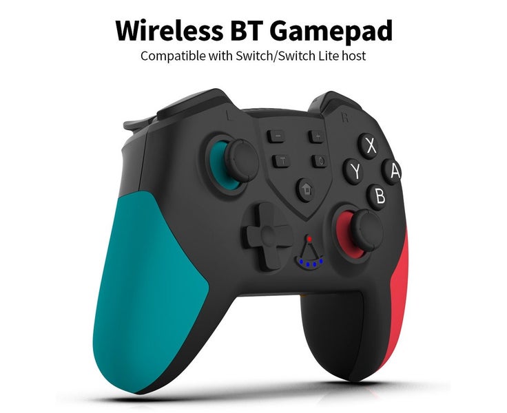 Wireless BT Gamepad with Double Motor Vibration Function Gyroscope Function Carousel 2