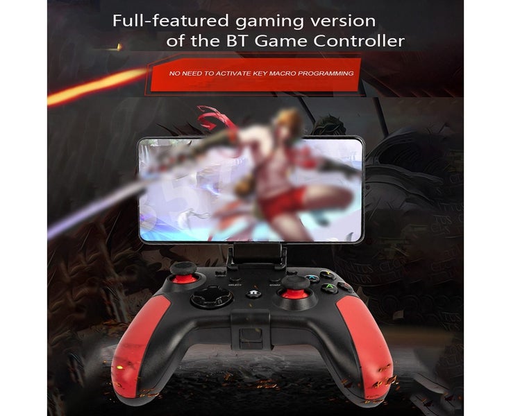 Wireless Gaming Controller 2.4G BT Dual Mode Game Controller with Ergonomic Carousel 2