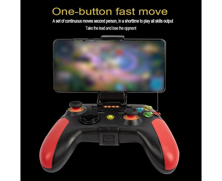 Wireless Gaming Controller 2.4G BT Dual Mode Game Controller with Ergonomic Carousel 6