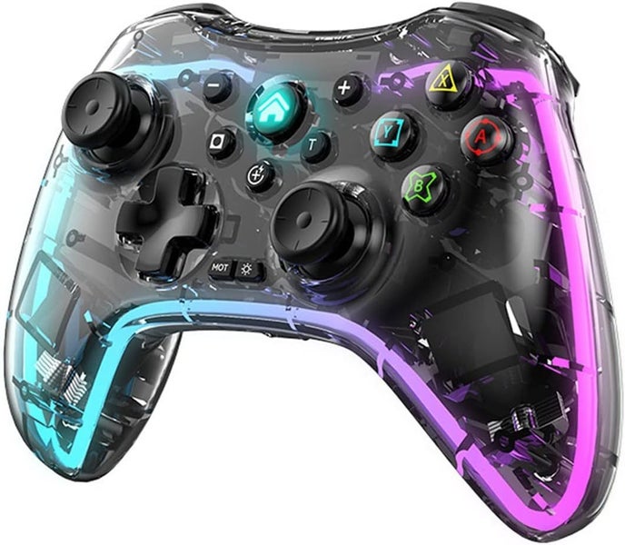 Wireless Controller for Nintendo Switch Transparent RGB, Gamepads and Joyst Carousel 1