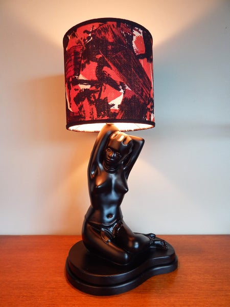 =RARE GAYLITE “Black Lady” FIGURAL LAMP= Carousel 1