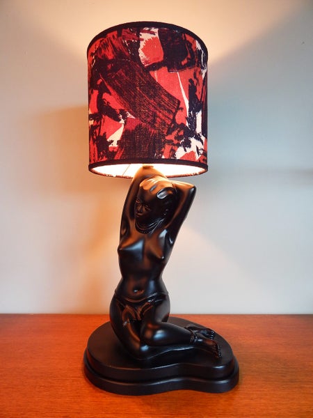 =RARE GAYLITE “Black Lady” FIGURAL LAMP= Carousel 2