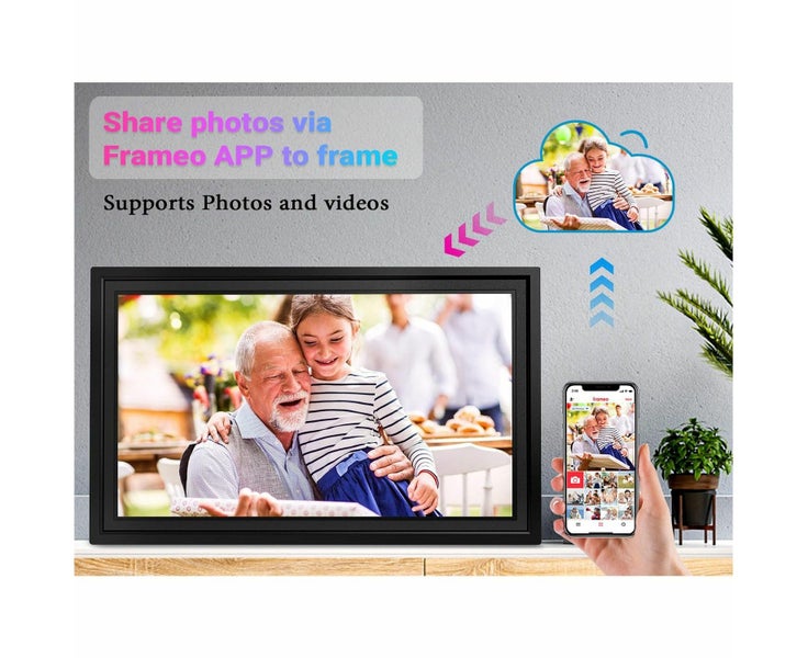 WiFi Digital Picture Frame,32GB Memory,15.6 Inch Large Digital Photo Frame Carousel 2