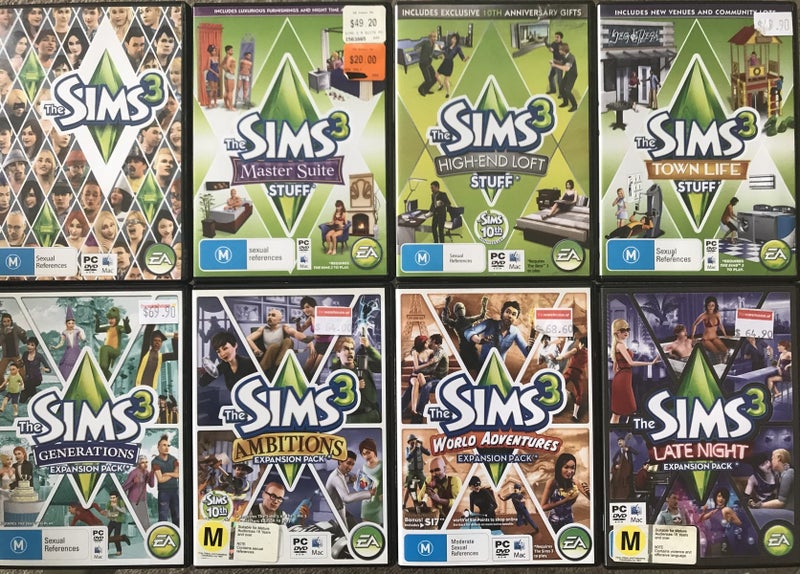 The Sims 3 + 7 expansion packs bundle Carousel 1