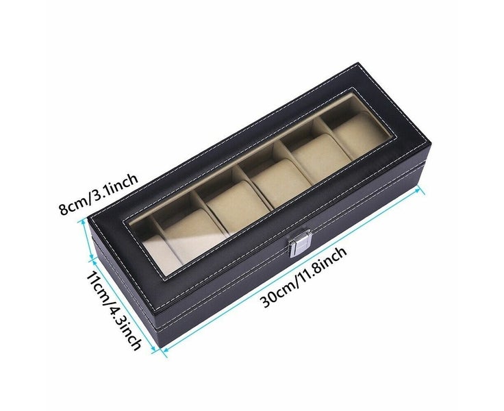 Watches Box Watch CasesGrids Holder Jewelry Organiser Display Case Colle Carousel 7