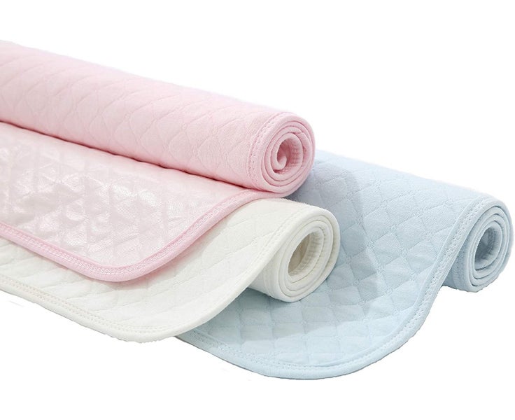 2pcs Blue Washable Reusable Pee Pads for Dog Waterproof Extra Absorbent 80*100cm Carousel 2