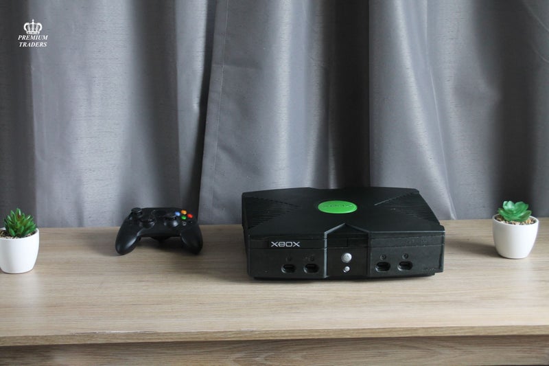 Microsoft Xbox Original - Bundle - Black - Warranty - Controller - Plug - A/V Carousel 1