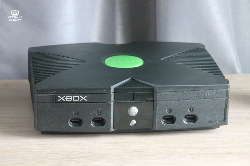Microsoft Xbox Original - Bundle - Black - Warranty - Controller - Plug - A/V Carousel 2