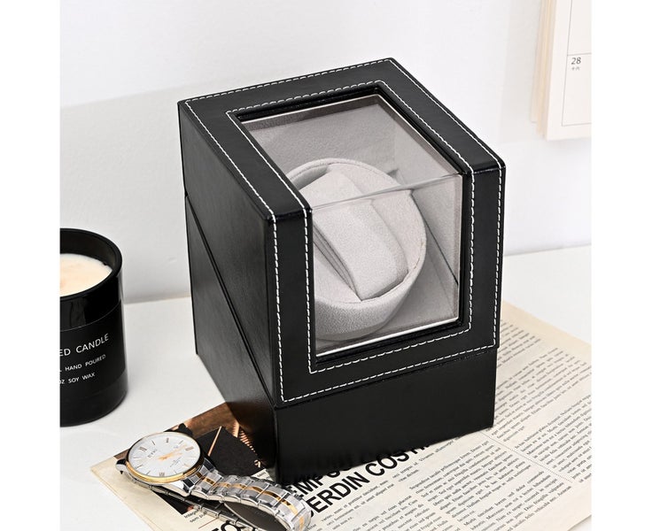 Watch Winder Automatic Watch Box Luxury Storage Gift-Black Carousel 1