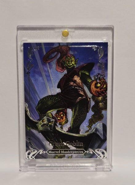 *** GREEN GOBLIN!! 2018 MARVEL MASTERPIECES BASE SILVER FOIL CARD *** Carousel 1