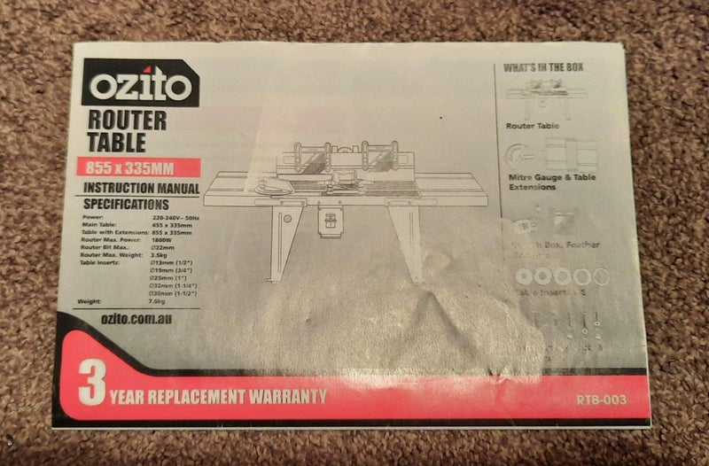 Ozito Router Table Carousel 13