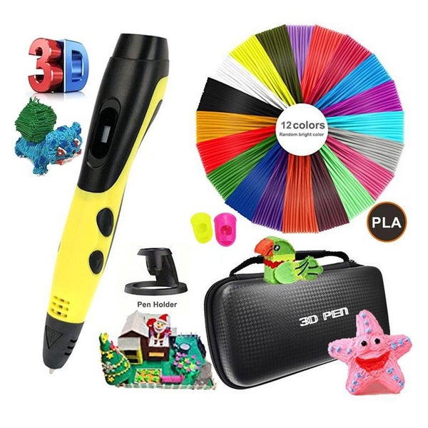 3D Printing Pen with 12 Colors PLA Filament Support ABS/PLA Filament DIY Dr Carousel 1
