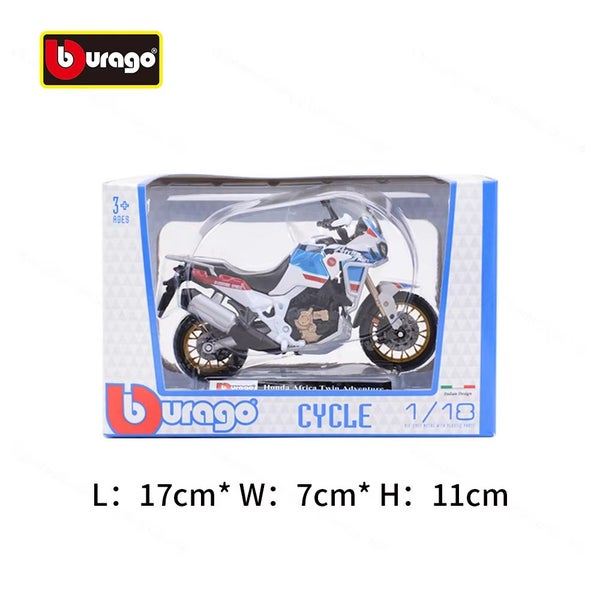 1:18 Honda Africa Twin Adventure Static Die Cast Vehicles Motorcycle Model Toys Carousel 4