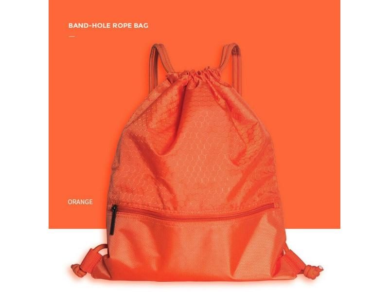 Hot Man Women Polyester String Drawstring Gym Tote School Sport Bag Carousel 1