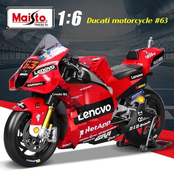 Maisto 1/6 Ducati GP #6 Motorcycles Model Die Casting Carousel 1