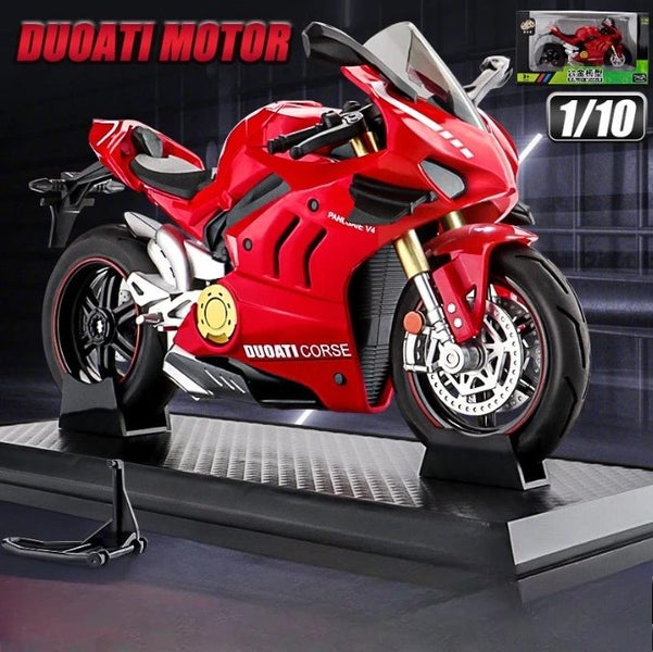 1:10 Ducati V4S S1000RR H2R Alloy Die Cast - Red-boxed Carousel 1