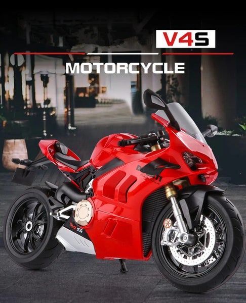 Large Size 1/9 Ducatis Panigale V4S Alloy Racing Motorcycle Carousel 2