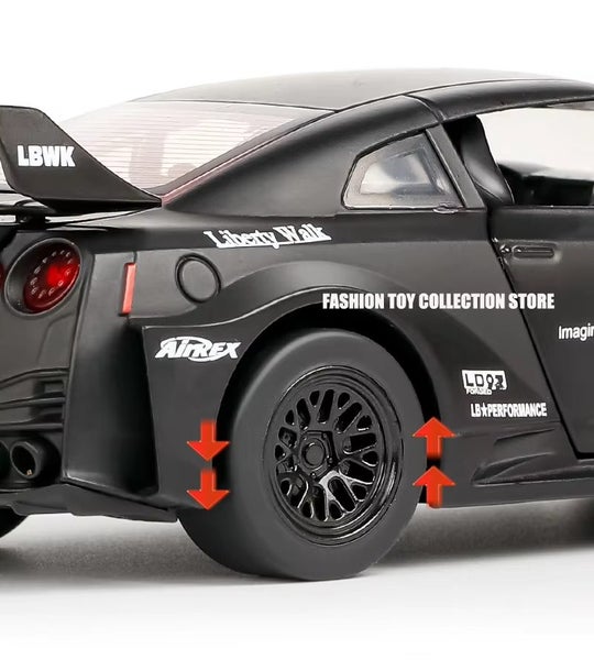 1: 32 GTR-CSR2 Fast and Furious Alloy Car Model Diecasts Toy With Sound & Light Carousel 2