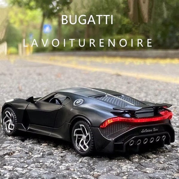 1:32 Bugatti Lavoiturenoire Alloy Sports Car Model Diecast Metal, Matter black Carousel 2