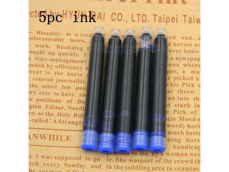 Press Fountain Pen Plastic Ink Pen Converter Filler Hooded FNib Office Supplies Carousel 1