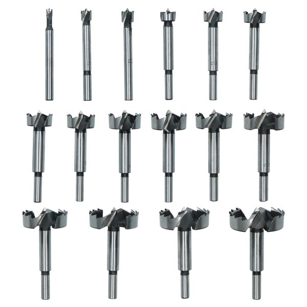 6-54mm Forstner Bit 3/8" Shank Boring Hole Cutter Flat Wood Drill Woodworking Carousel 2