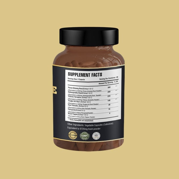 Natural Testosterone Booster ( Panex Ginseng Extract ) 9720mg 60 Carousel 2