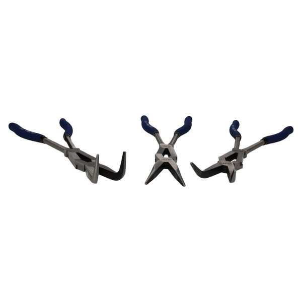 3pc Double Jointed Long Nose Plier Set 340mm Straight 45 90 degree U S Pro Carousel 1