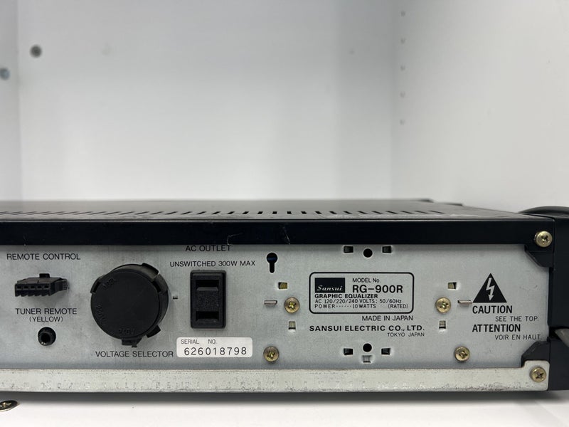 Sansui RG-900R Remote Compu Equalizer (1985-86) Carousel 10