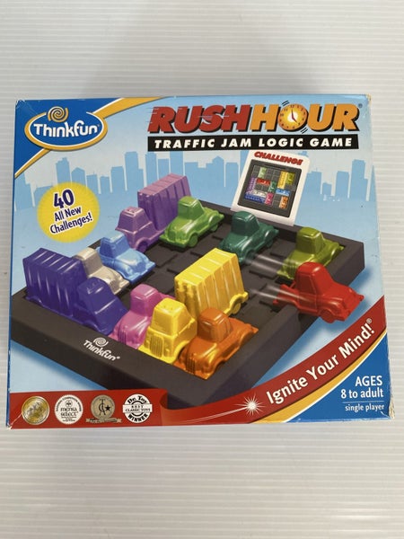 **AS NEW RUSH HOUR RUSHHOUR TRAFFIC JAM LOGIC GAME, THINKFUN, COMPLETE** Carousel 1