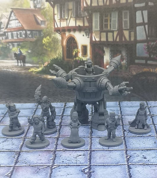 Townsfolke Miniatures Set #18 Gnomeworkz Dungeons and Dragons dice4dungeons Carousel 20