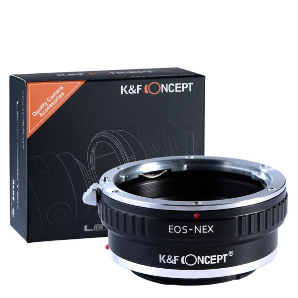 K&F Concept Canon EOS Lens to Sony Alpha Nex E-Mount Lens Mount Adapter (EOS-... Carousel 2