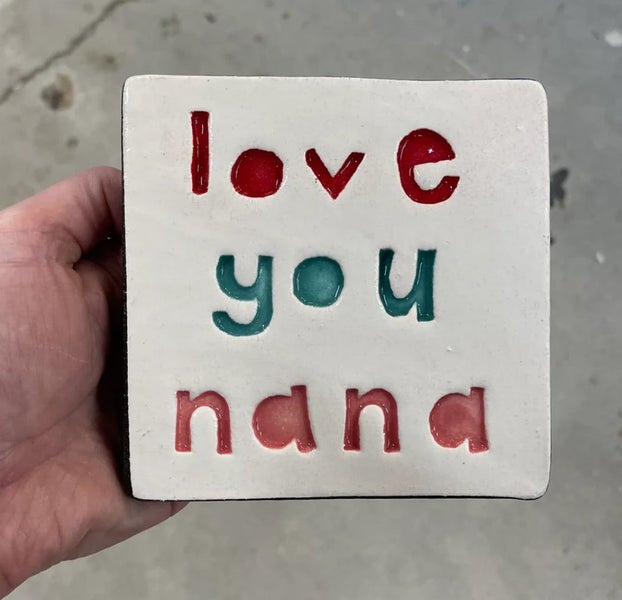 Love you Nana Square Ceramic Tile Carousel 1