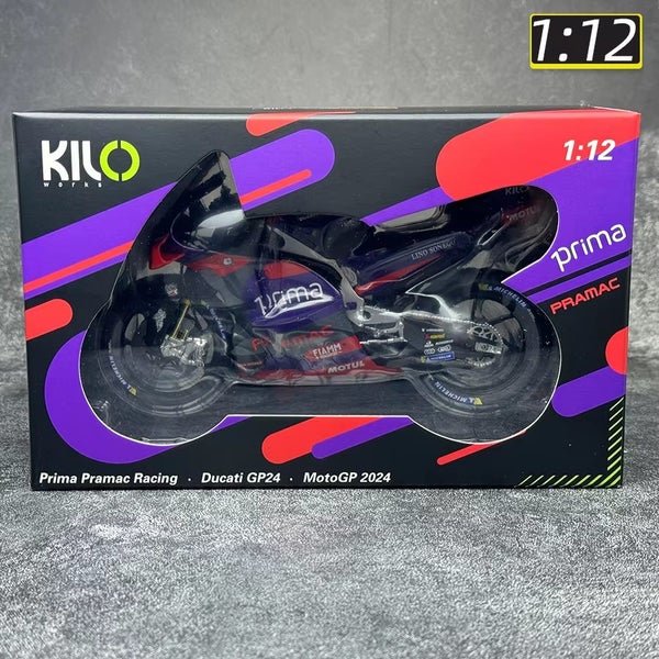 1/12 Prima Pramac Racing.Ducati Motorcycle model metal, GP24 NO.21 Carousel 2