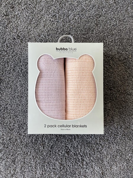 Bubba Blue 2-Pack Cellular Blankets Carousel 1