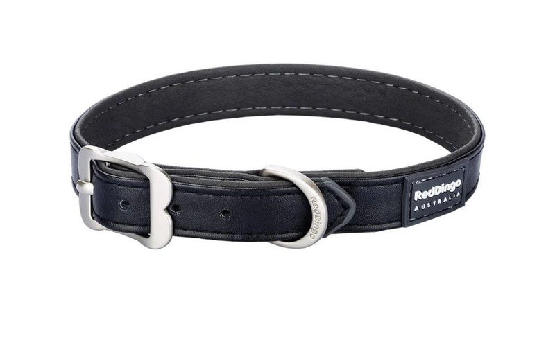 DOG COLLAR RED DINGO ELEGANT BLACK SMALL SAVE 50% Carousel 1