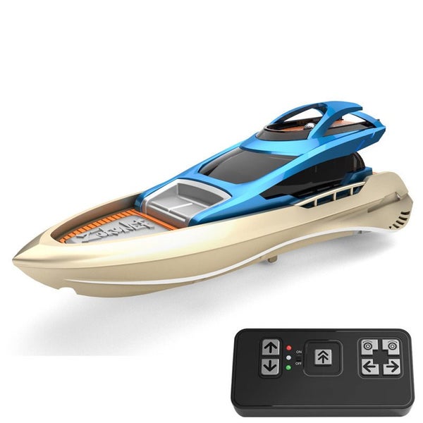Mini Fast RC Boat 2.4Ghz with LED Lights Rechargeable for Pools Lakes Carousel 1